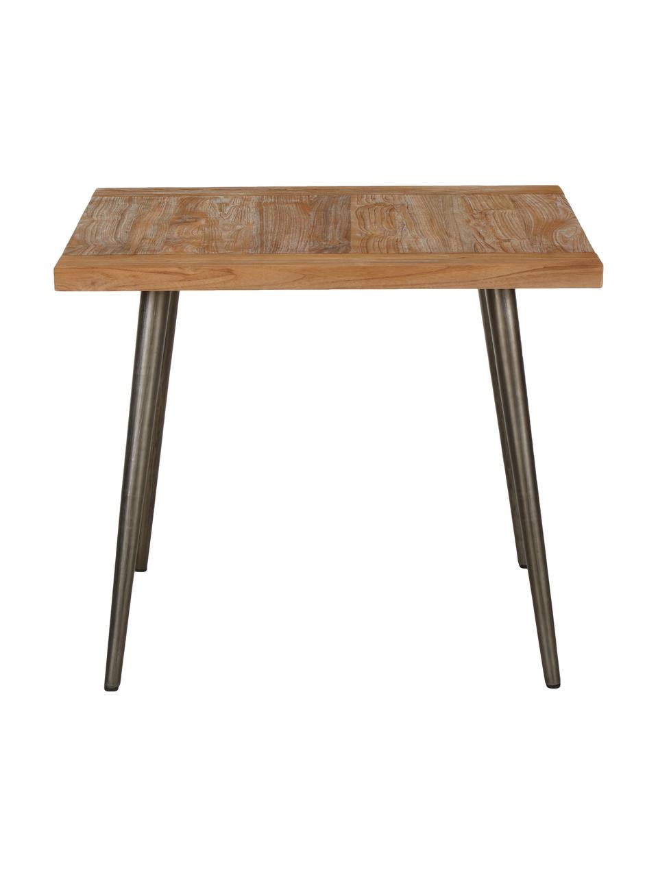 Jídelní stůl z recyklovaného teakového dřeva Kapal, Teakové dřevo, Š 90 cm, H 90 cm