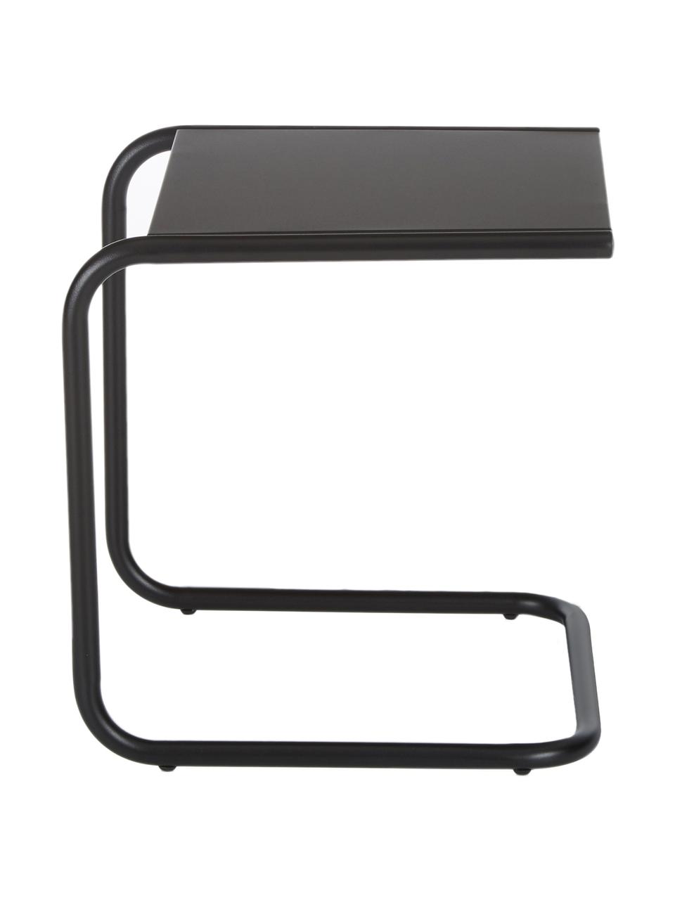 Table d'appoint de jardin en métal Club, Noir, larg. 40 x prof. 40 cm
