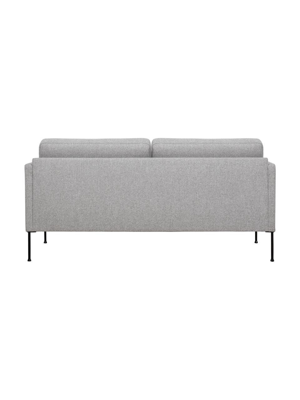 Sofa Fluente (2-Sitzer), Bezug: 80% Polyester, 20% Ramie , Gestell: Massives Kiefernholz, FSC, Webstoff Hellgrau, B 166 x T 85 cm