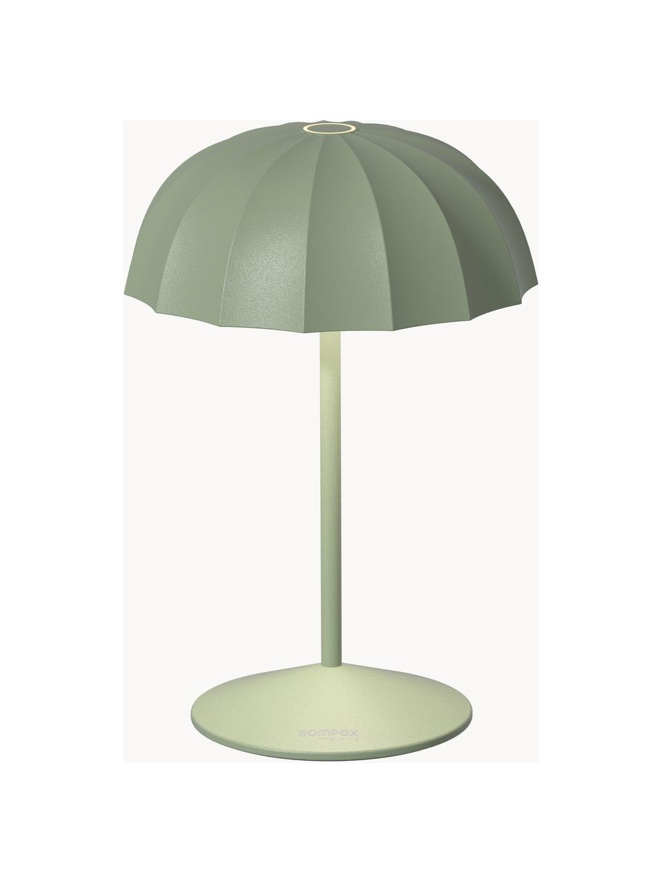 Petite lampe d'extérieur LED mobile Ombrellino, intensité lumineuse variable, Vert olive, Ø 16 x haut. 23 cm