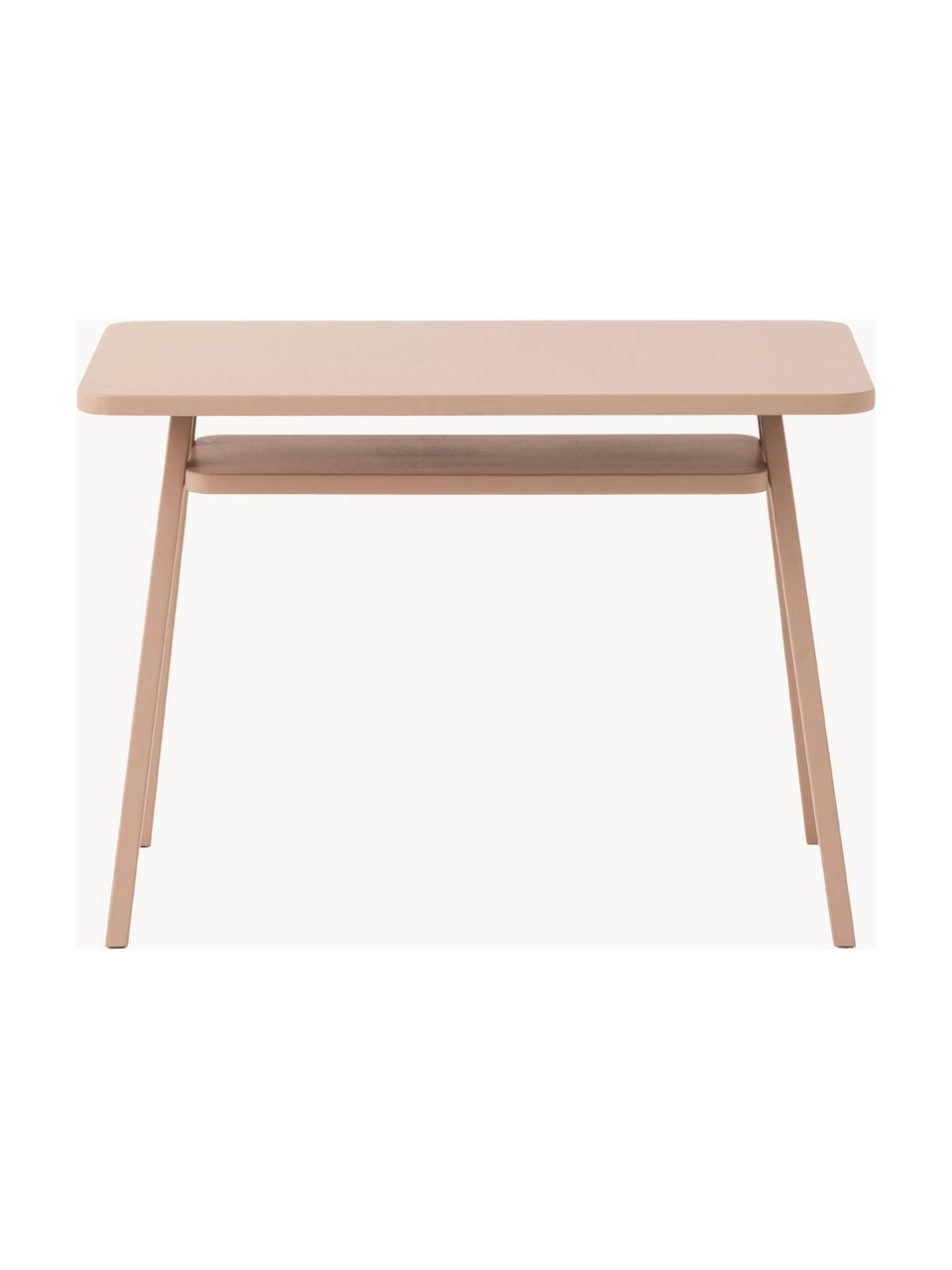 Bureau en hêtre pour enfant Growing Green, Bois de hêtre, contreplaqué, Rose pâle, larg. 70 x prof. 45 cm