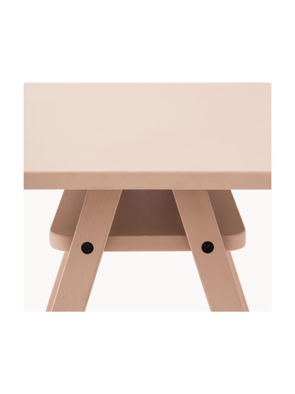 Bureau en hêtre pour enfant Growing Green, Bois de hêtre, contreplaqué, Rose pâle, larg. 70 x prof. 45 cm