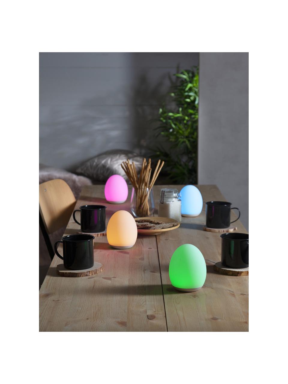 Mobilna lampa zewnętrzna LED z funkcją zmiany koloru Nadia, Biały, Ø 9 x W 11 cm