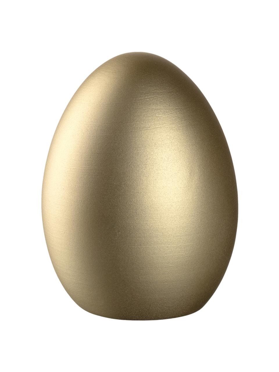 Dekoracyjne jajko wielkanocne z ceramiki Pesaro, Ceramika, Odcienie złotego, Ø 12 x W 15 cm