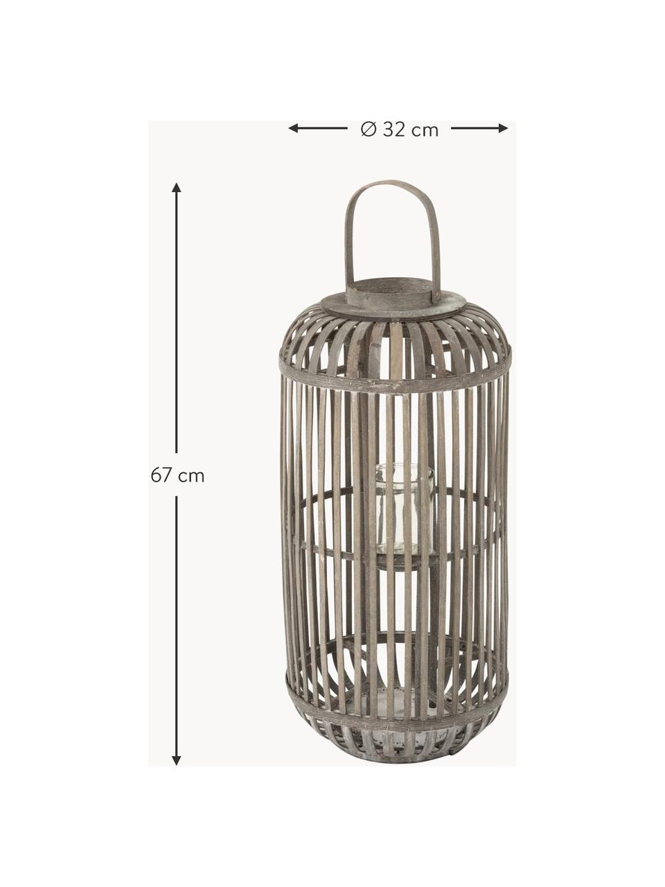 Farolillo Cylinder, Gris, Ø 32 x Al 67 cm