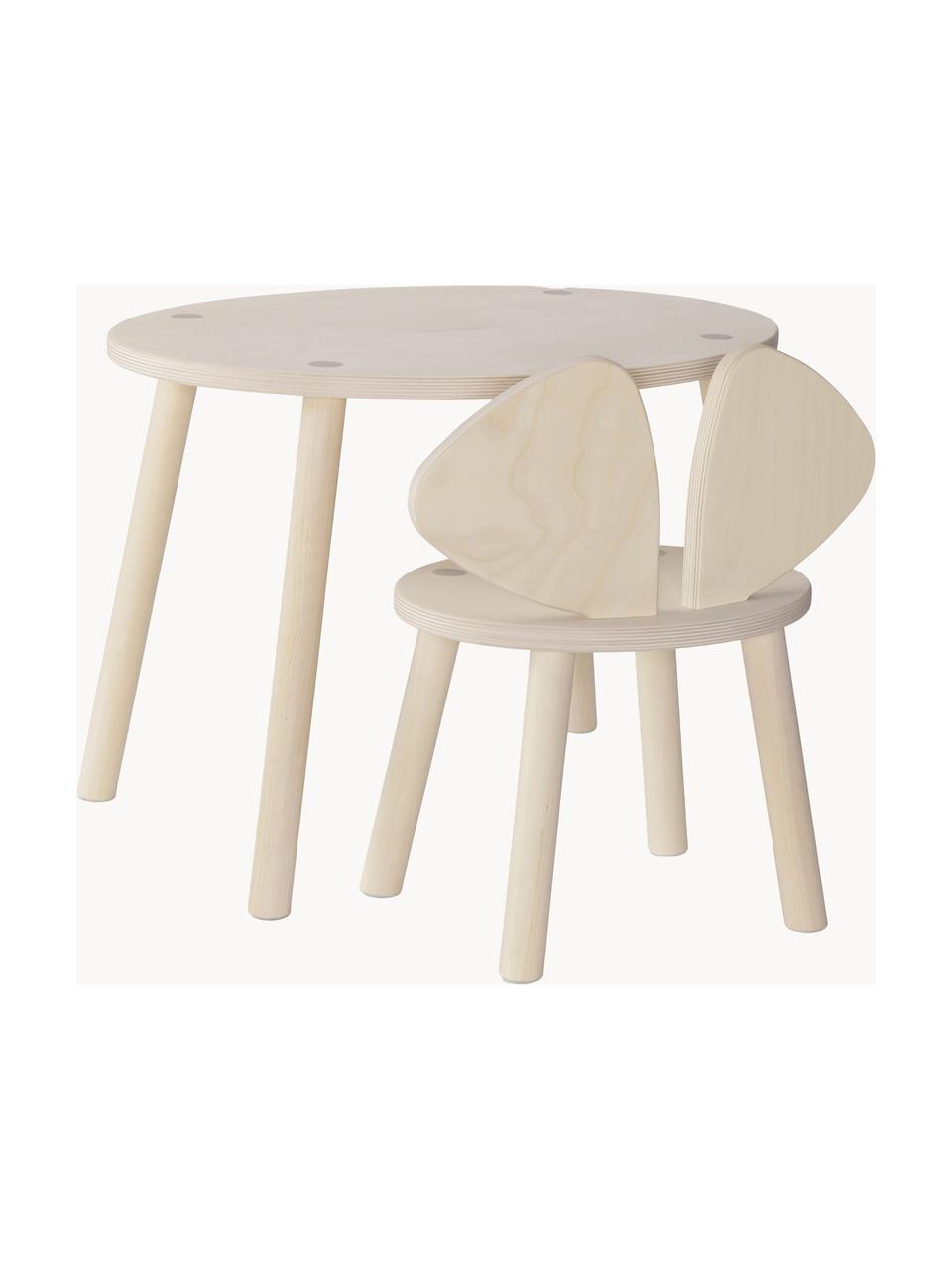 Set de mesa infantil con silla Mouse, 2 pzas., Chapa de madera de abedul

Este producto está hecho de madera de origen sostenible y con certificación FSC®., Abedul, Set de diferentes tamaños
