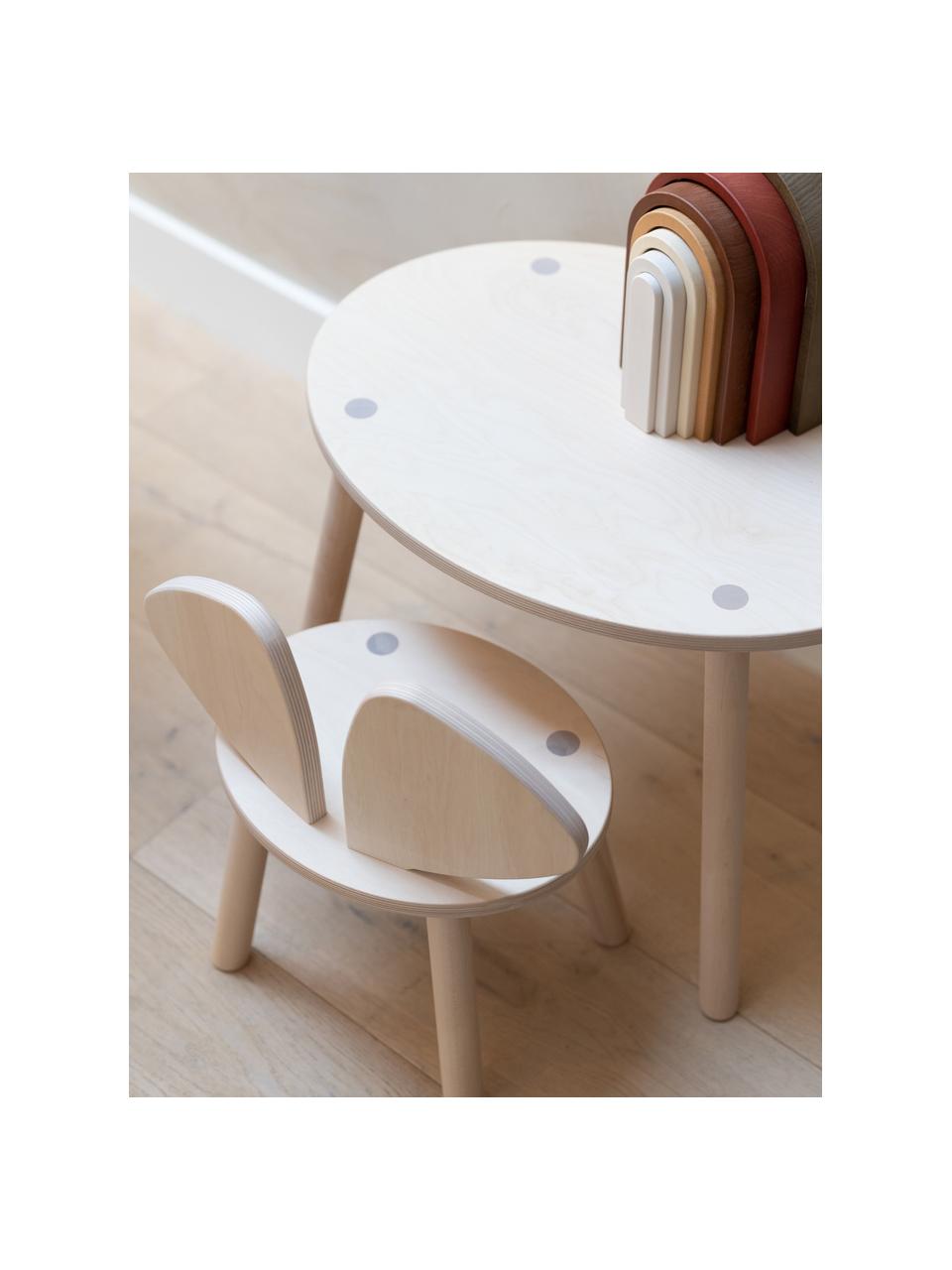 Sada dětského stolu a židle Mouse, 2 díly, Dýha z březového dřeva

Tento produkt je vyroben z udržitelných zdrojů dřeva s certifikací FSC®., Březové dřevo, Sada s různými velikostmi