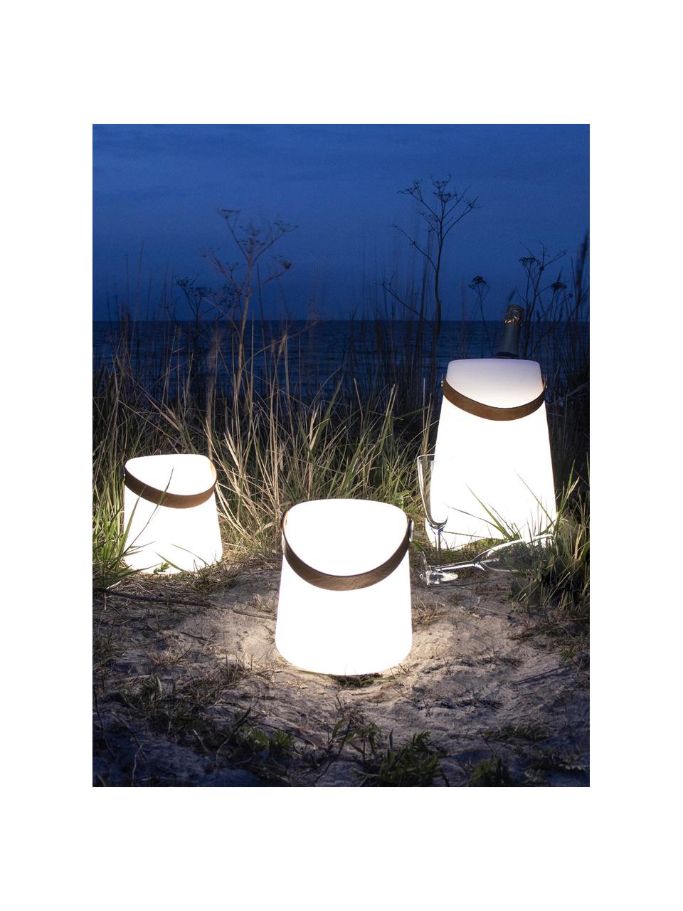 Lámpara cubitera LED para exterior Bristol, portátil, Lámpara: polipropileno, Blanco, Ø 25 x Al 38 cm