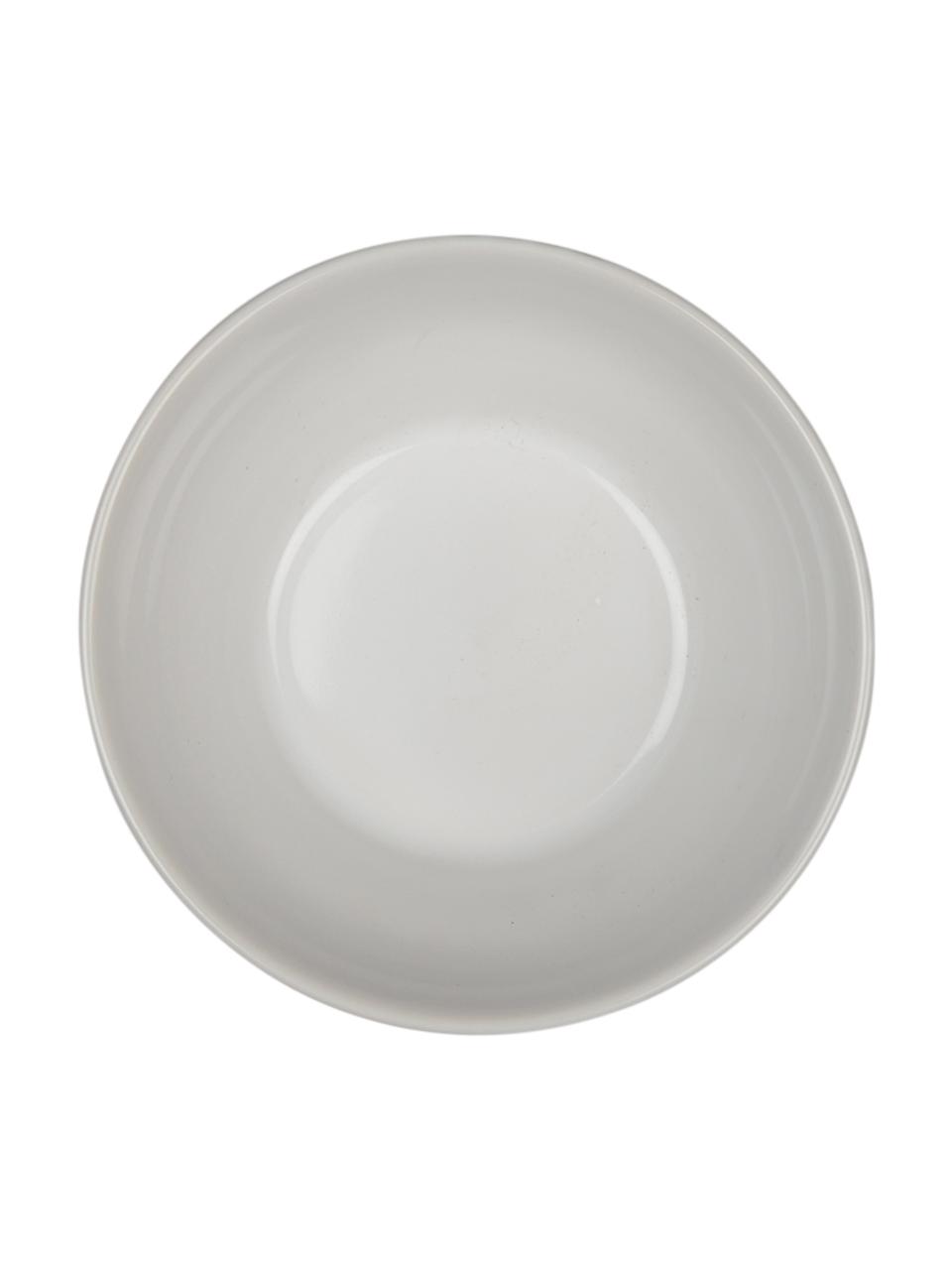 Porzellan-Müslischalen Sonia mit erhabener gemusterter Außenseite, 2 Stück, Porzellan, Weiß, Ø 12 x H 5 cm