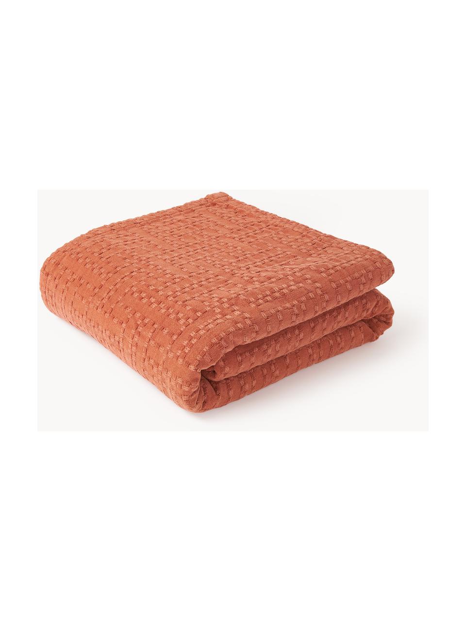 Copriletto in cotone Lazlo, 100% cotone

Il materiale utilizzato in questo prodotto è testato per le sostanze nocive e certificato secondo lo STANDARD 100 by OEKO-TEX®, 5763CIT, CITEVE., Terracotta, Larg. 230 x Lung. 250 cm  (per letti da 180 x 200 cm)