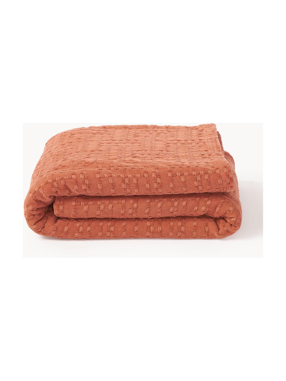 Couvre-lit en coton Lazlo, 100 % coton

Le matériau est certifié STANDARD 100 OEKO-TEX®, 5763CIT, CITEVE, Terracotta, larg. 230 x long. 250 cm (pour lits jusqu'à 180 x 200 cm)