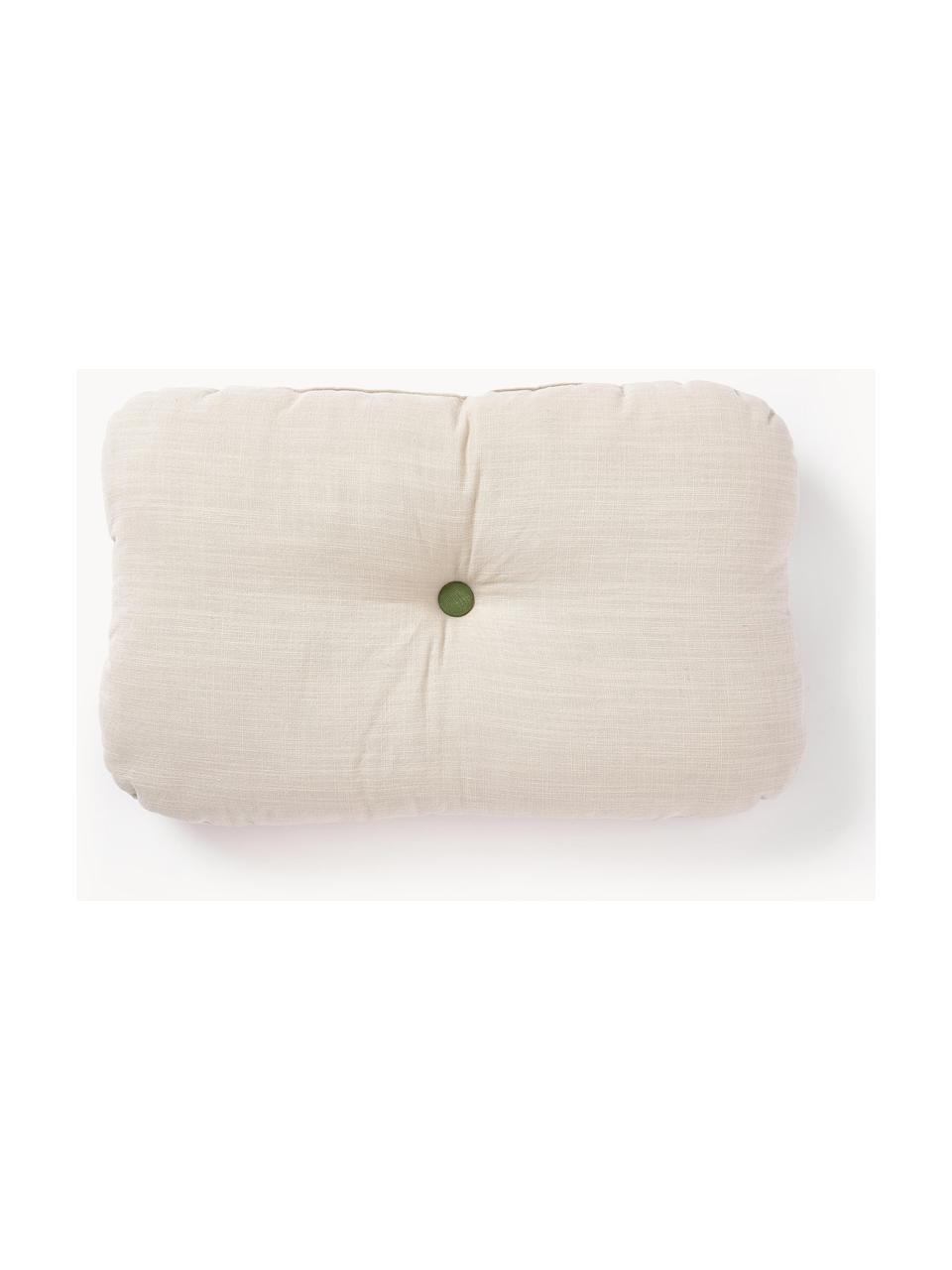 Bavlněný dekorativní polštář Devi, s výplní, Světle béžová, Š 30 cm, D 50 cm
