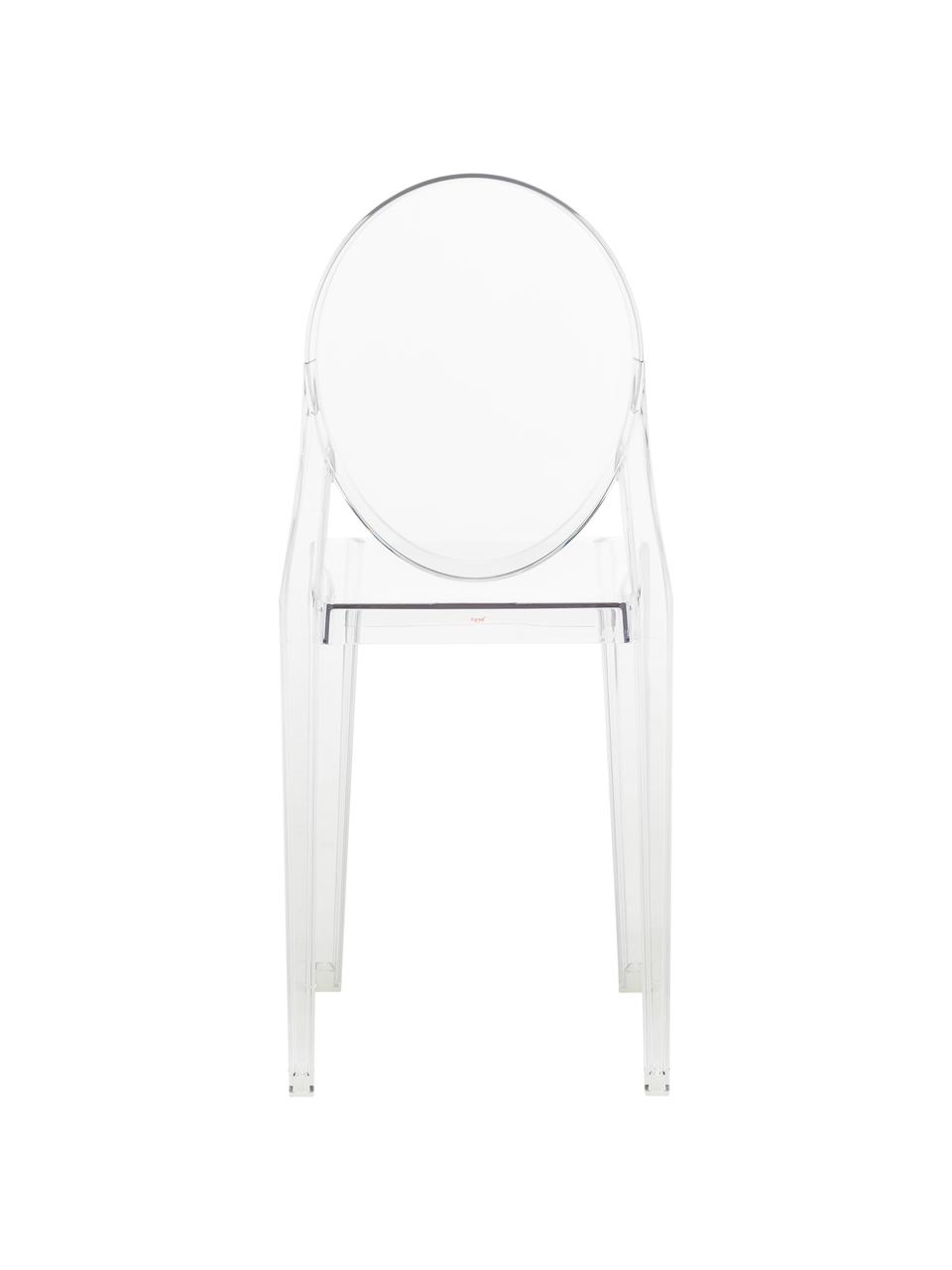 Krzesło Victoria Ghost, Poliwęglan, Transparentny, S 38 x W 89 cm