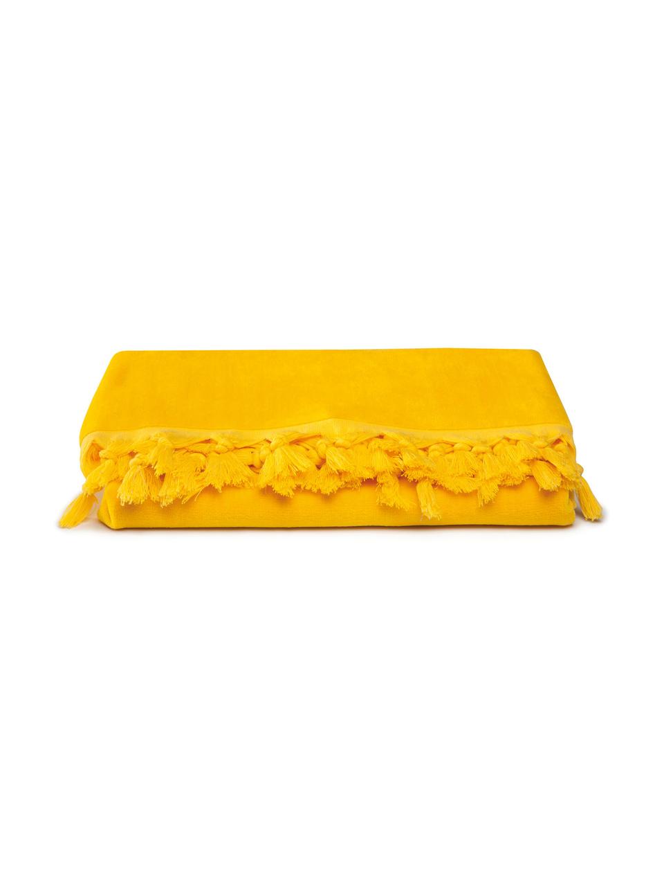 Fouta Lushie, Algodón
Gramaje medio, 355 g/m², Amarillo sol, An 100 x L 180 cm