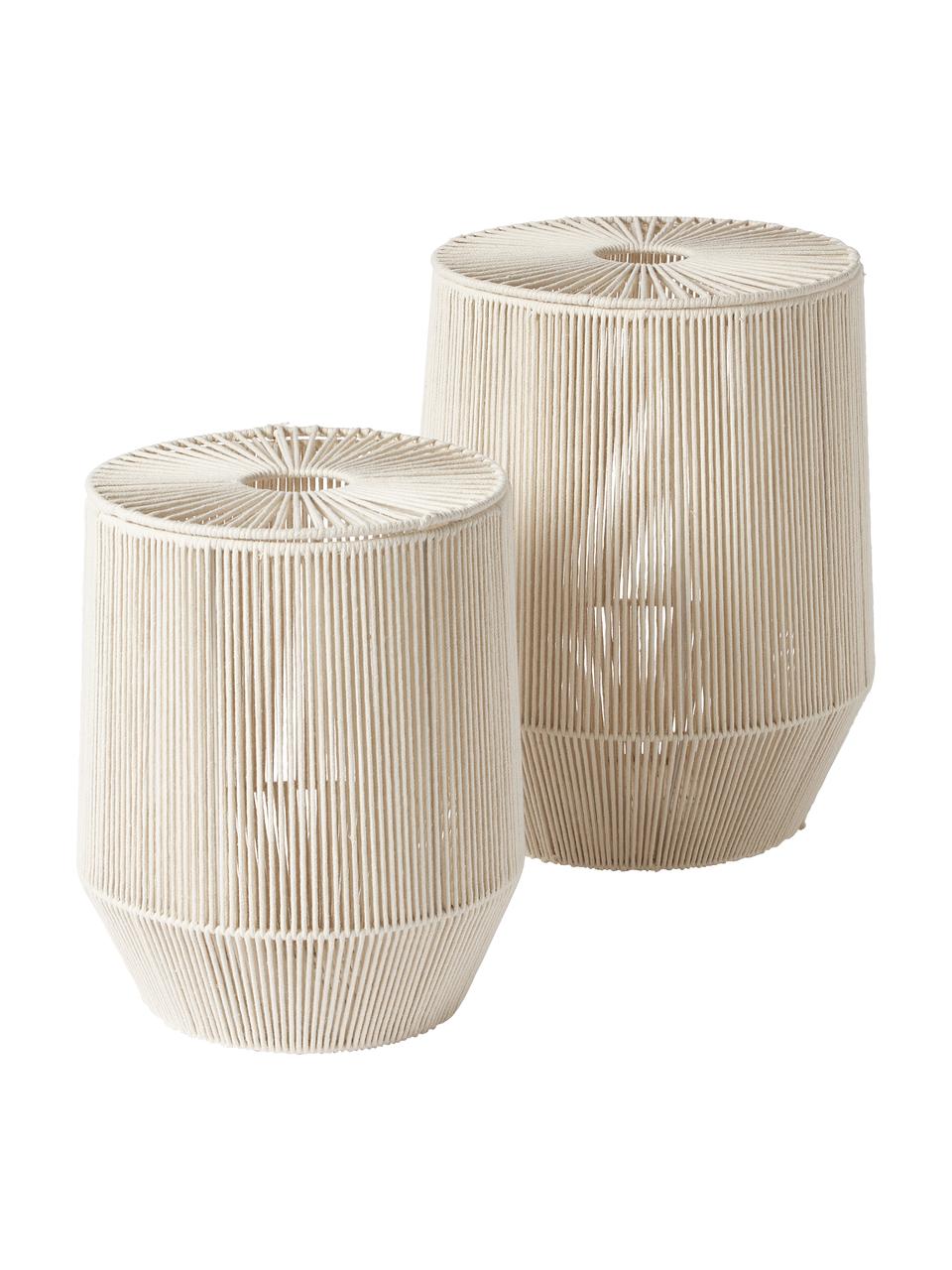 Set 2 cesti biancheria Gabe, Beige, Set in varie misure