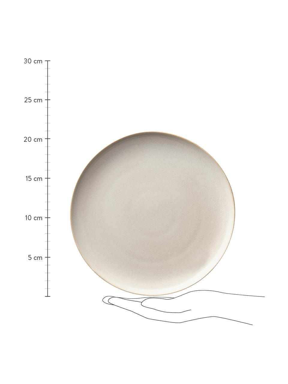 Raňajkový tanier Saisons, 6 ks, Kamenina, Béžová, Ø 21 x V 1 cm