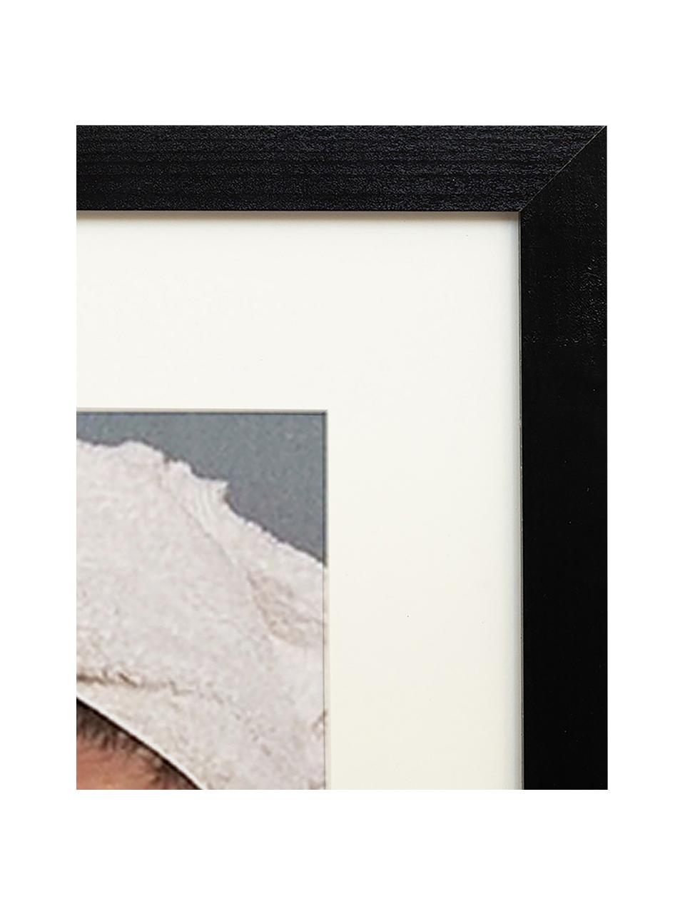 Gerahmte Fotografie My Morning Paper, Rahmen: Buchenholz, Bild: Digitaldruck auf Papier, , Front: Acrylglas Dieses Produkt , Schwarz, Mehrfarbig, B 33 x H 43 cm