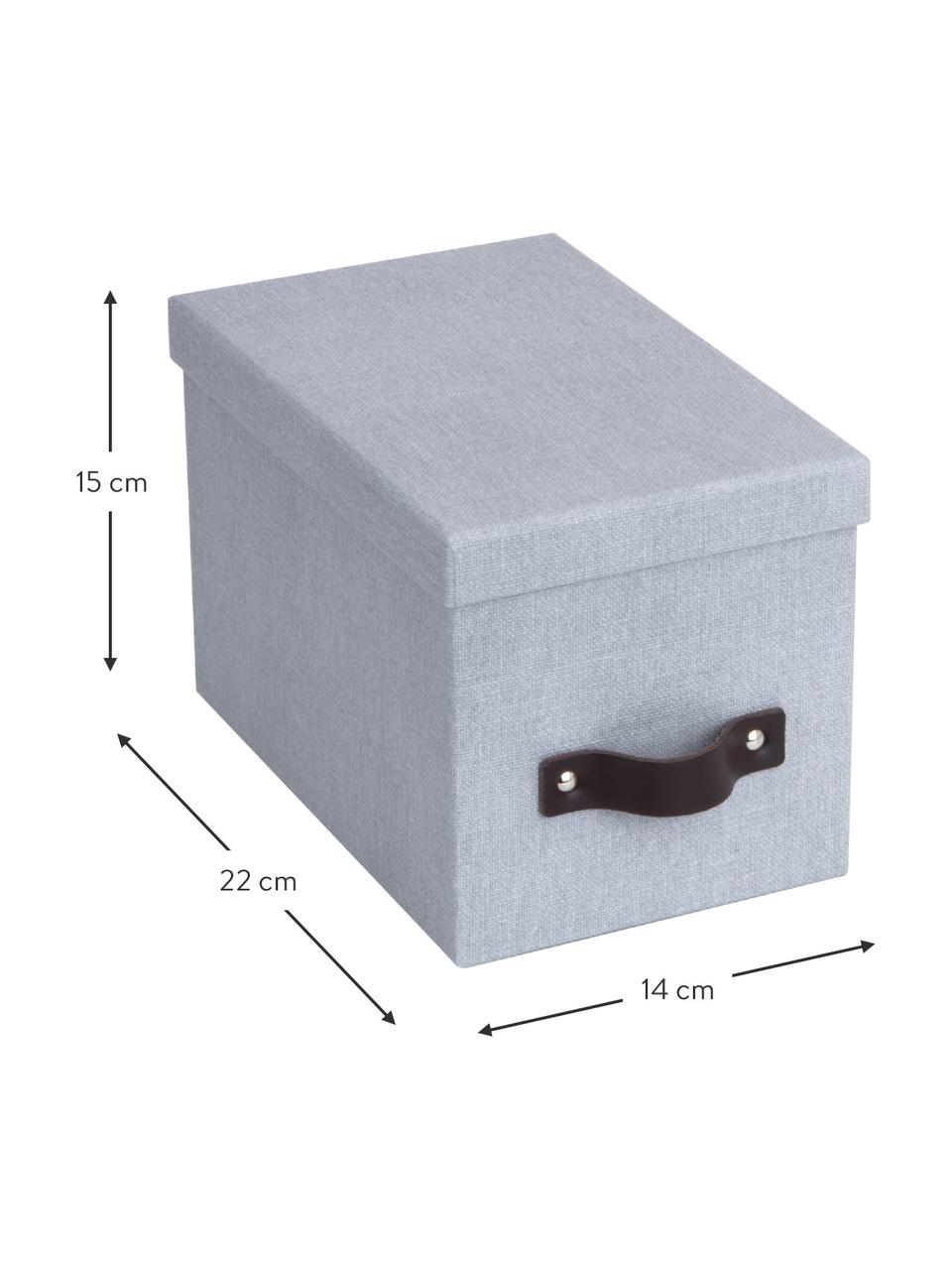 Úložné boxy Kristina II, 2 ks, Světle šedá, Š 14 cm, V 15 cm