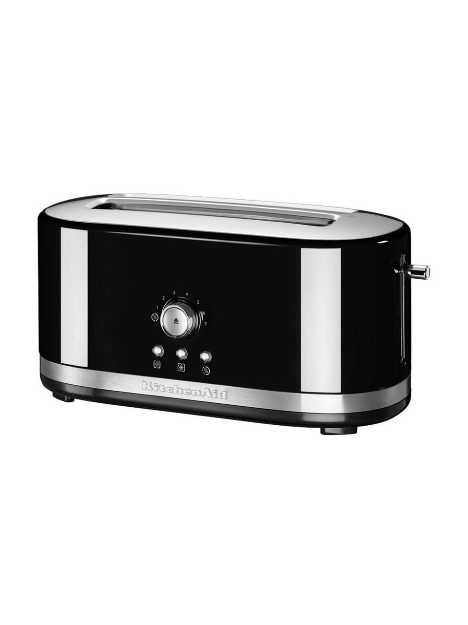 Langschlitz-Toaster KitchenAid, Gehäuse: Aluminiumdruckguss, Edels, Schwarz, 42 x 20 cm