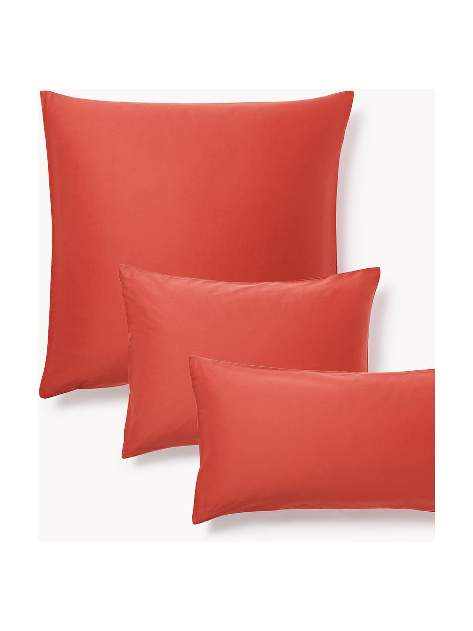 Baumwollsatin-Kopfkissenbezug Comfort, Webart: Satin Fadendichte 300 TC,, Rostrot, B 40 x L 80 cm