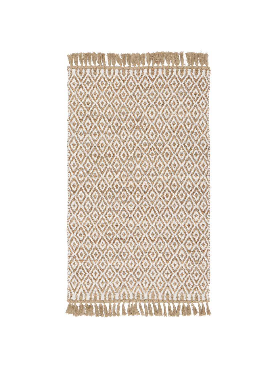 Ręcznie wykonany dywan z juty Ramos, 100% juta, Beżowy, S 80 x D 150 cm (Rozmiar XS)