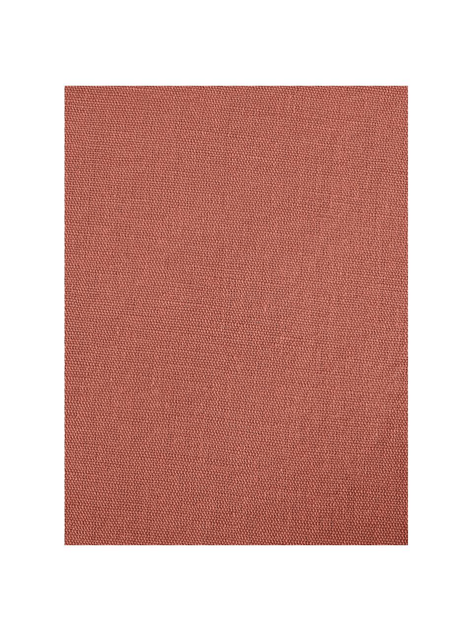 Taies d'oreiller en lin délavé terracotta Nature, 2 pièces, Composé pour moitié de lin
(52 % lin, 48 % coton) 

Densité 108 fils au pouce carré, qualité standard

Le lin mélangé offre un toucher naturel et un aspect délavé original. Le lin absorbe jusqu'à 35 % d'humidité et échange cette humidité avec l'air ambiant. Il sèche très rapidement et offre un agréable effet rafraîchissant les nuits d'été. Sa résistance élevée au accrocs lui confère robustesse et longévité, Terracotta, larg. 65 x long. 65 cm