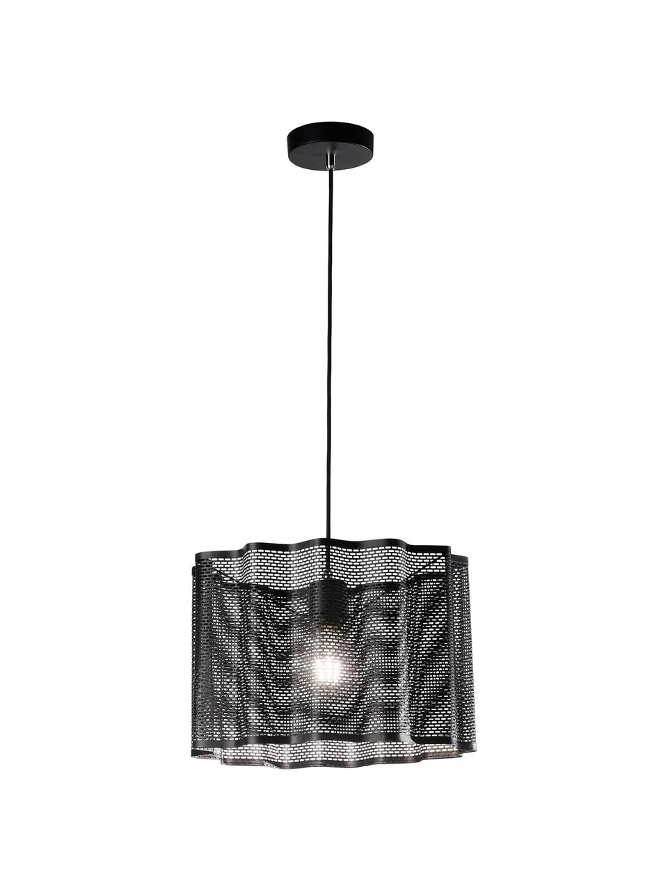 Lampa wisząca Glicine, Czarny, Ø 40 x W 28 cm