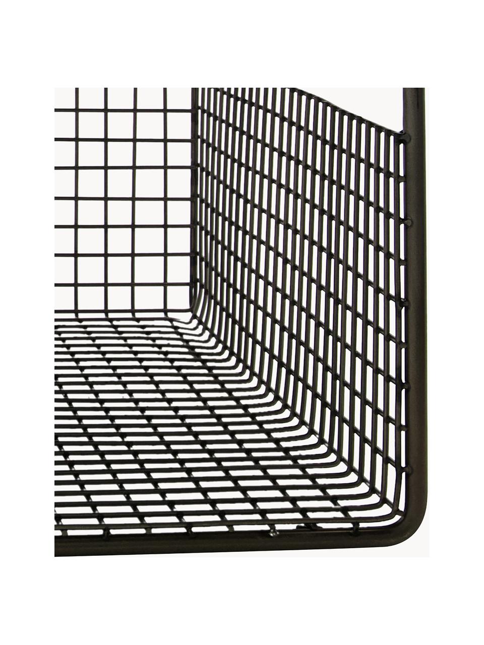 Unterboden-Regal Fari aus Stahl, 2 Stück, Stahl, beschichtet, Schwarz, B 35 x H 14 cm