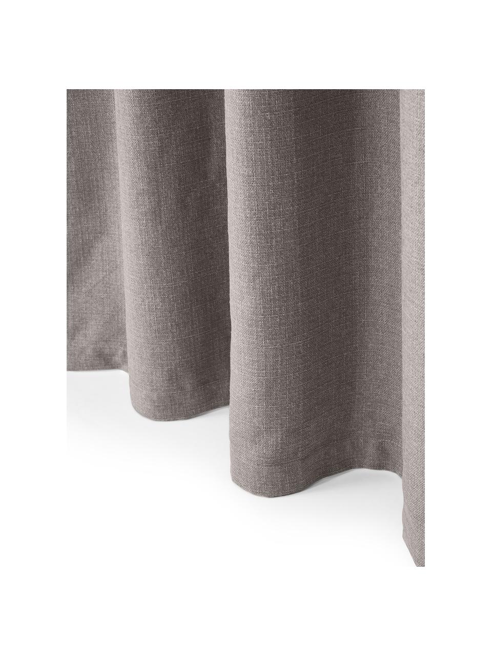 Tenda coprente con multibanda Jensen 2 pz, 95% poliestere, 5% nylon, Grigio, Larg. 130 x Lung. 260 cm