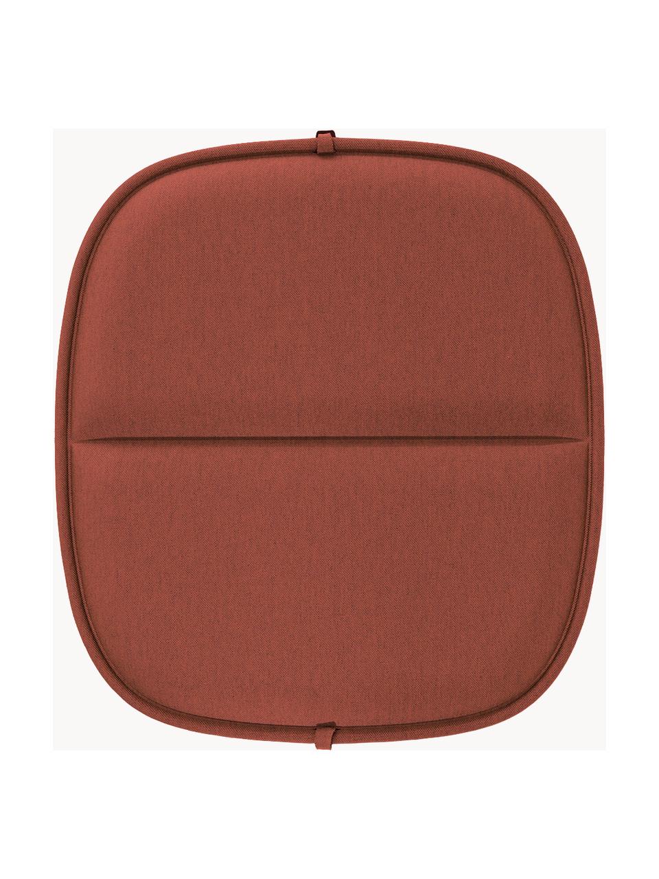 Cojín de asiento para exterior Hiray, Tapizado: 50% poliacrílico, 45% pol, Rojo cobrizo, An 43 x L 47 cm