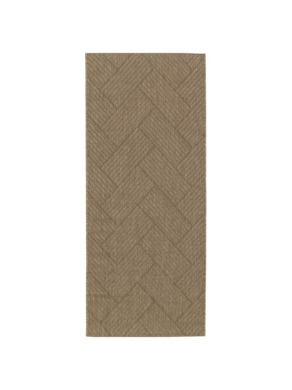 Tapis d'extérieur beige Ory, 100 % polypropylène, Beige, larg. 80 x long. 200 cm