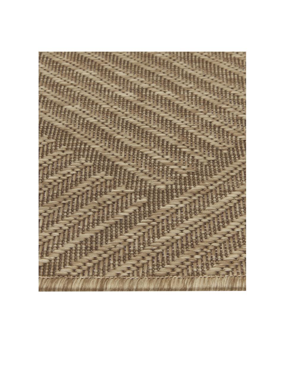 Tapis d'extérieur beige Ory, 100 % polypropylène, Beige, larg. 80 x long. 200 cm