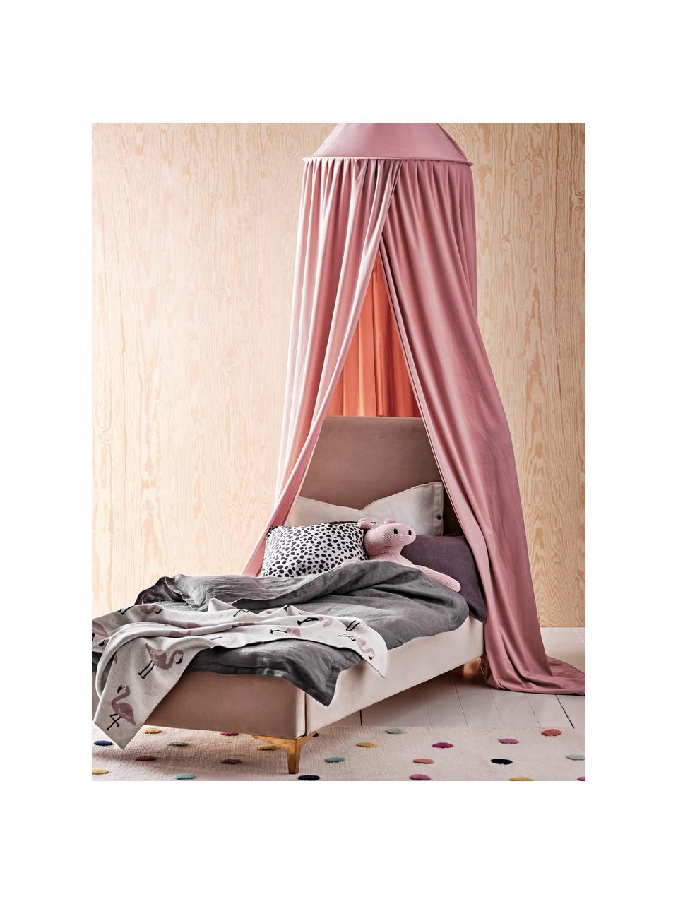 Betthimmel Savannah, Polyester, Rosa, Ø 55 x 240 cm