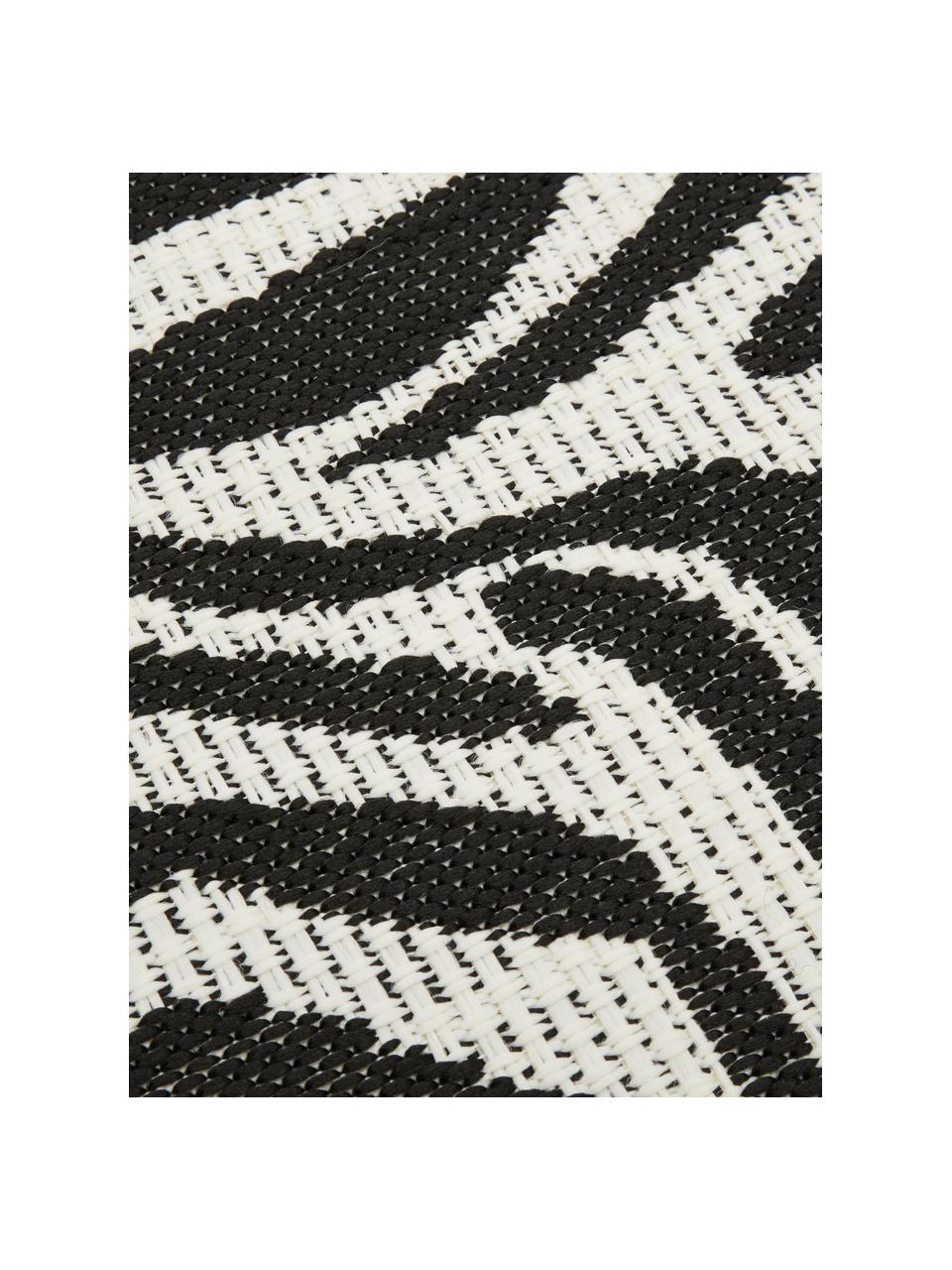In- & Outdoor-Teppich Exotic mit Zebra Print, 86% Polypropylen, 14% Polyester, Cremeweiß, Schwarz, B 120 x L 170 cm (Größe S)