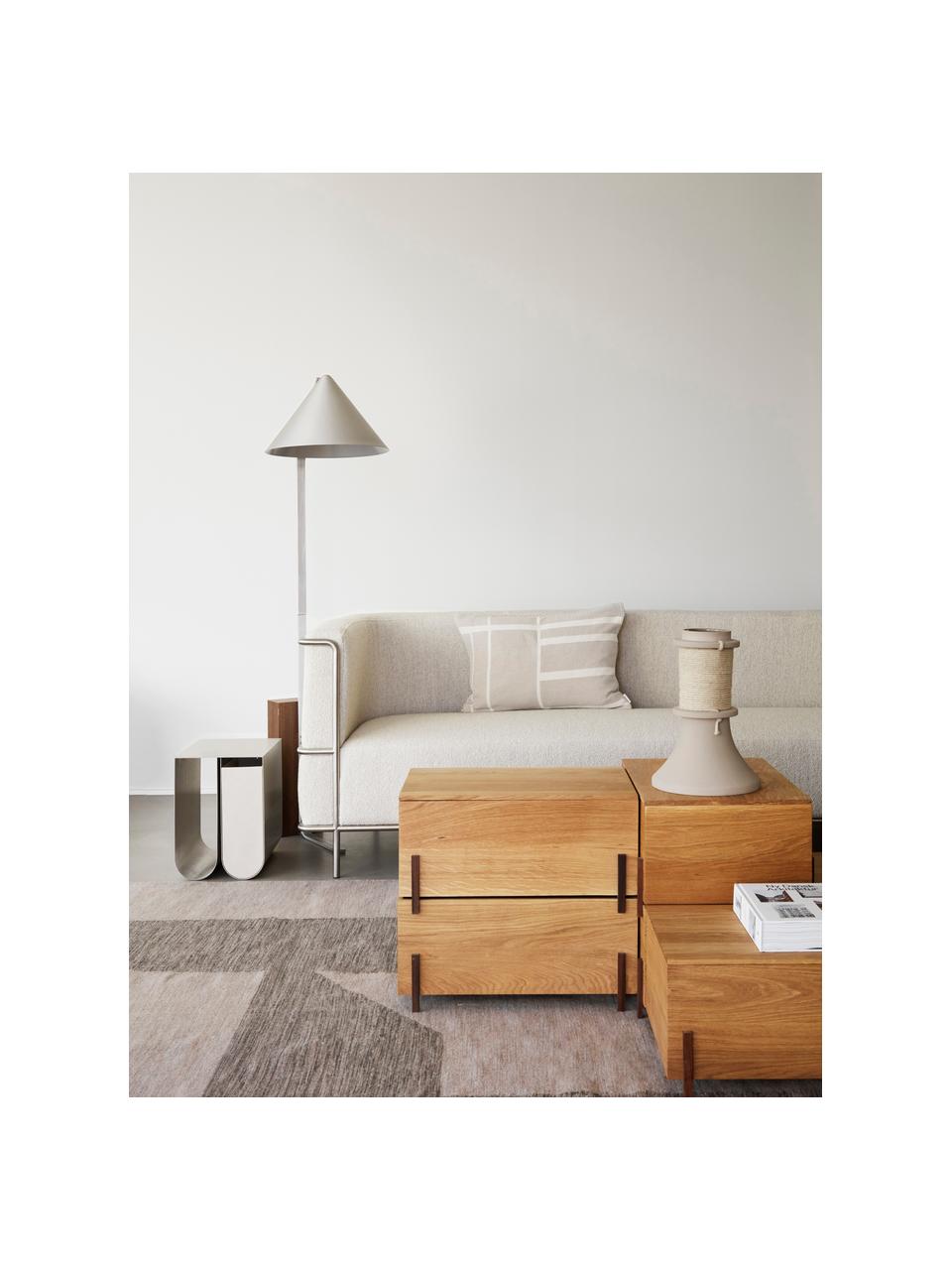 Katoenen kussenhoes Architecture, Katoen, Beige, Off White, B 40 x B 60 cm