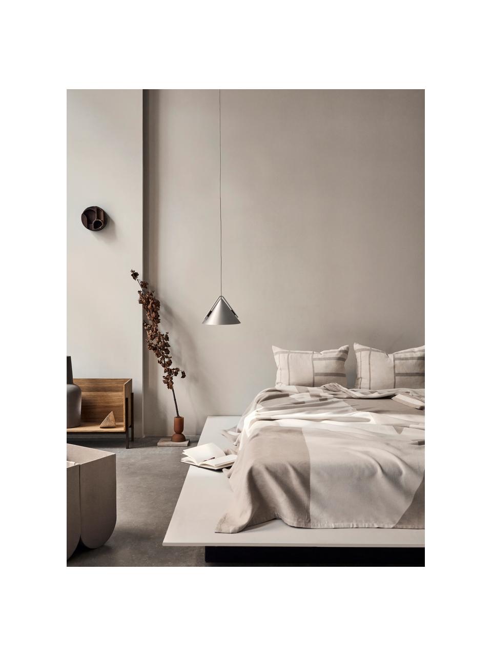 Baumwoll-Kissenhülle Architecture, Baumwolle, Beige, Off White, B 40 x L 60 cm