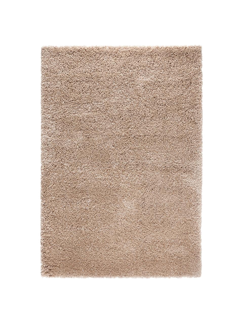 Tapis shaggy doux à poils longs marron Venice, Brun