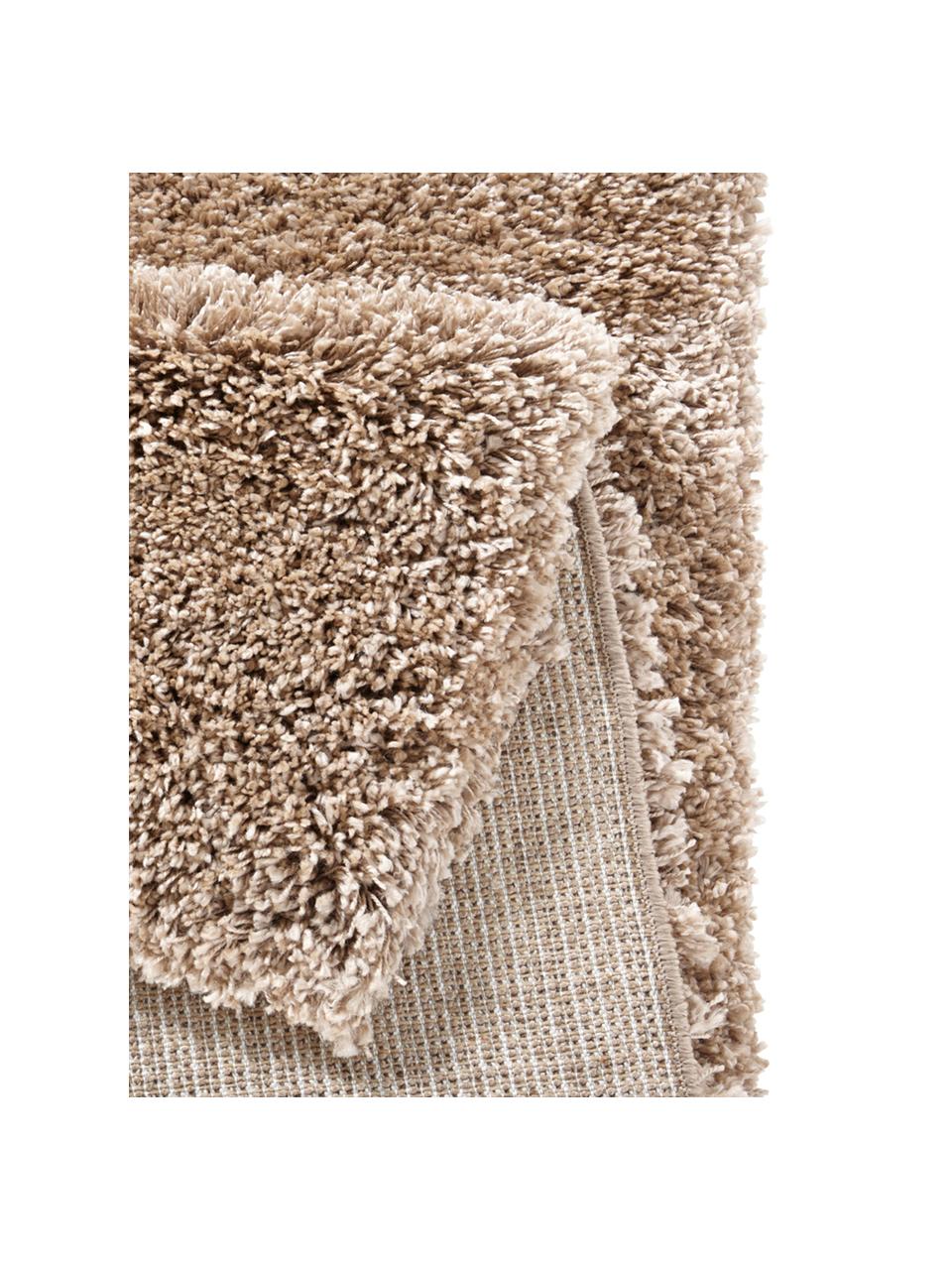 Tapis shaggy doux à poils longs marron Venice, Brun