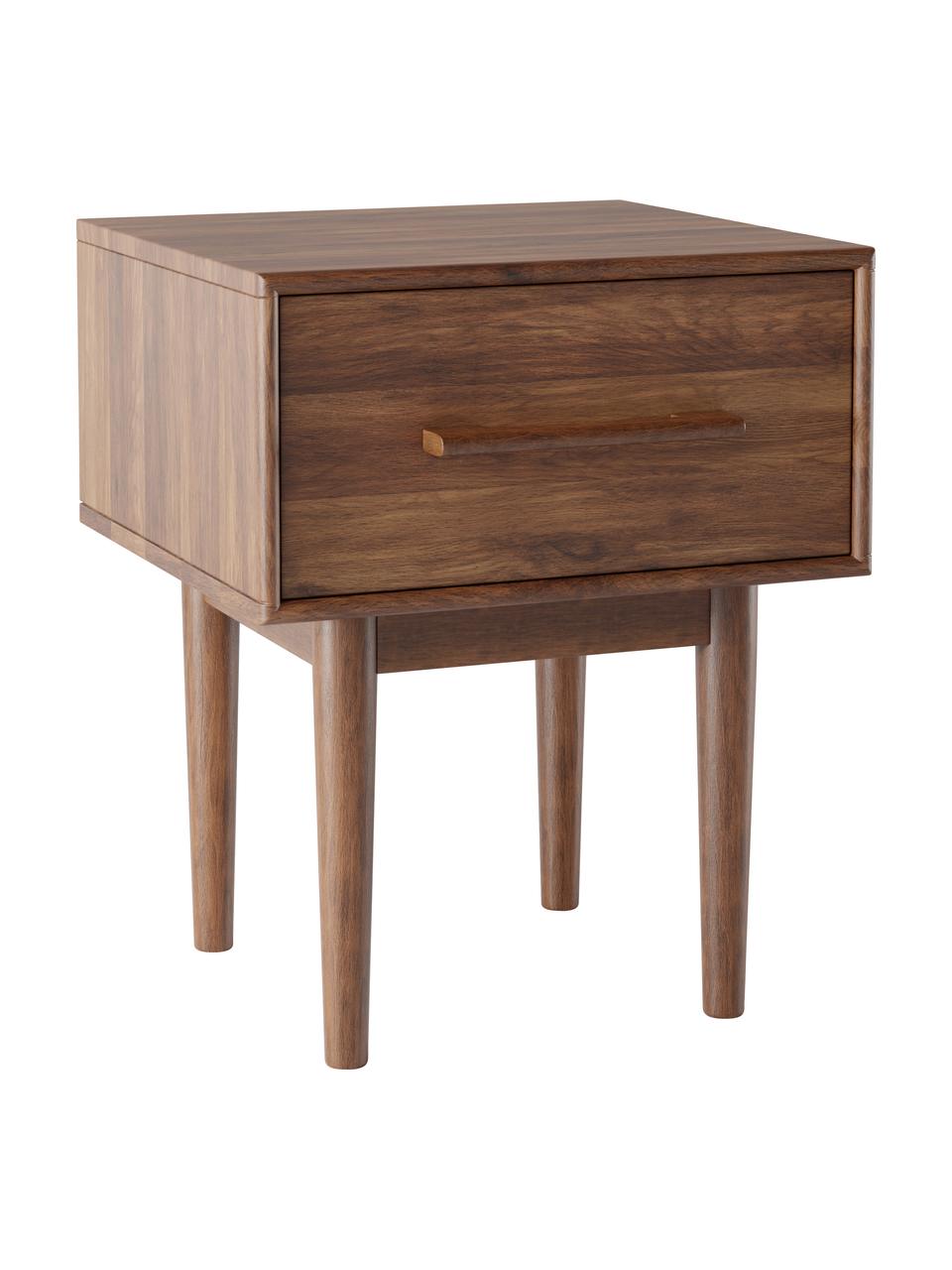 Mesilla de noche de madera de mango Paul, Parte trasera: tablero de fibras de dens, Madera de mango, An 45 x Al 45 cm