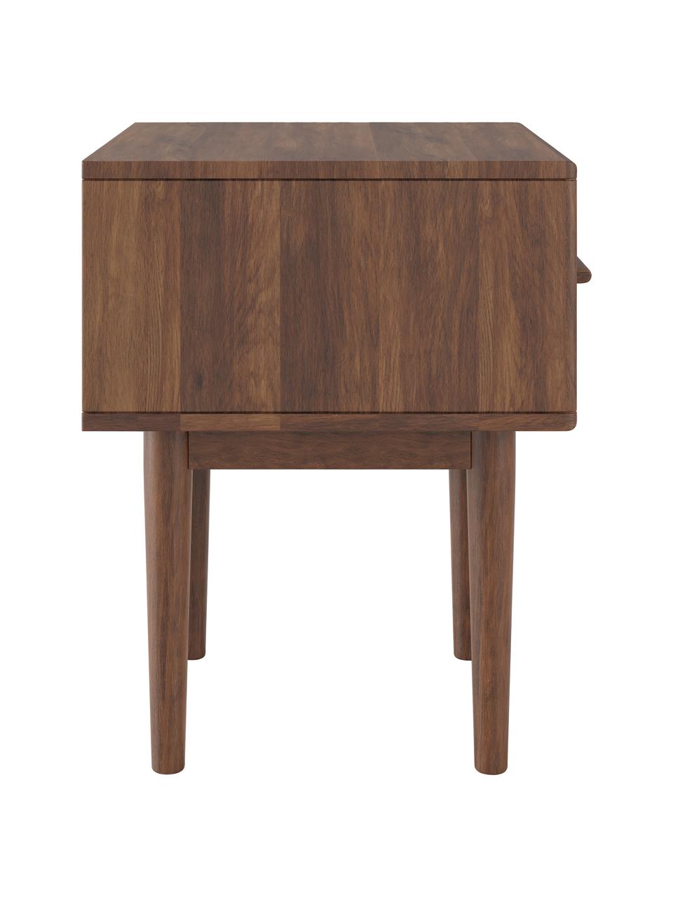 Mesilla de noche de madera de mango Paul, Parte trasera: tablero de fibras de dens, Madera de mango, An 45 x Al 45 cm