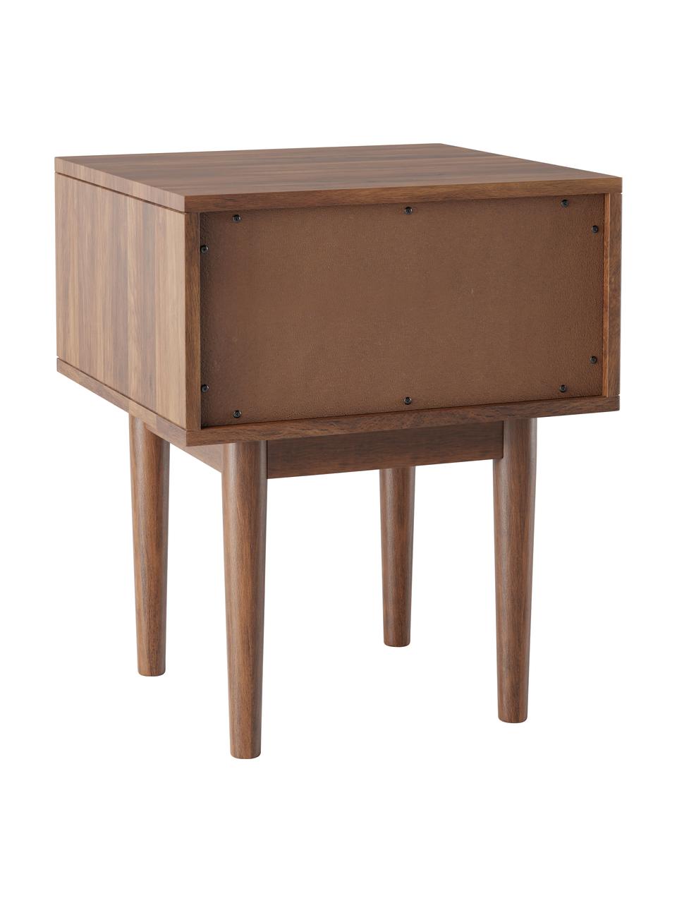 Szafka nocna z litego drewna mangowego Paul, Drewno mangowe, S 45 x W 45 cm