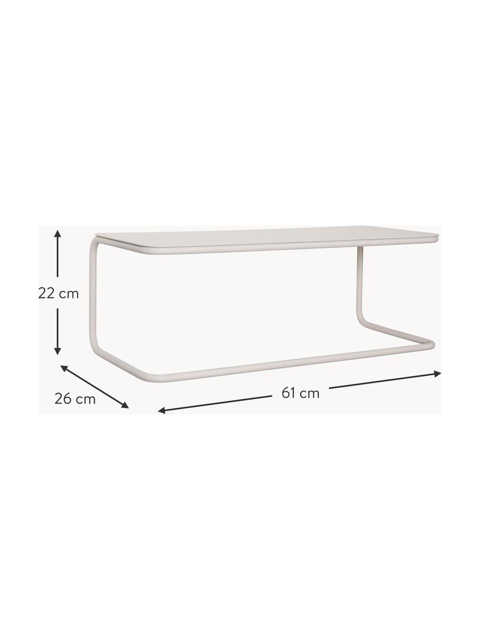 Perchero de pared Welcome, Metal recubierto, Beige claro, An 61 x F 22 cm