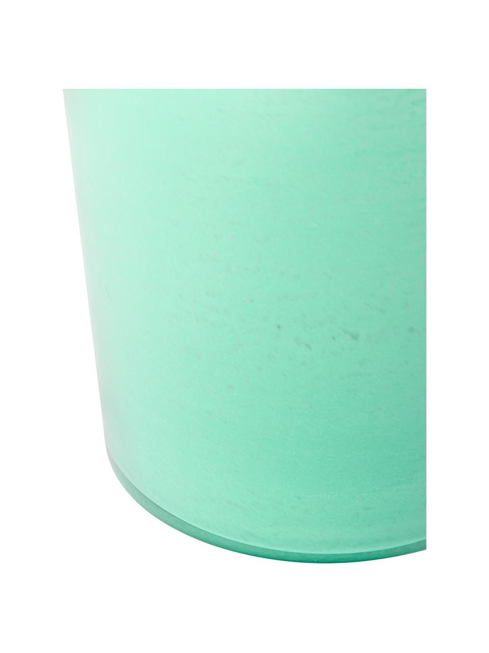 Mundgeblasene Glasvase Inaya, Glas, mundgeblasen, Mintgrün, Ø 29 x H 31 cm
