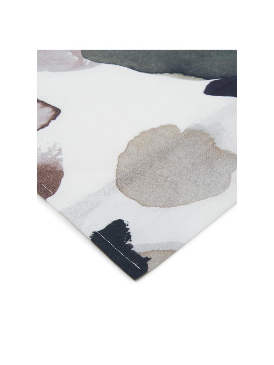 Set lenzuola in cotone Sunset Garden, Tessuto: Renforcé Numero di fili 1, Bianco, multicolore, 240 x 270 cm + 2 federe 50 x 75 cm