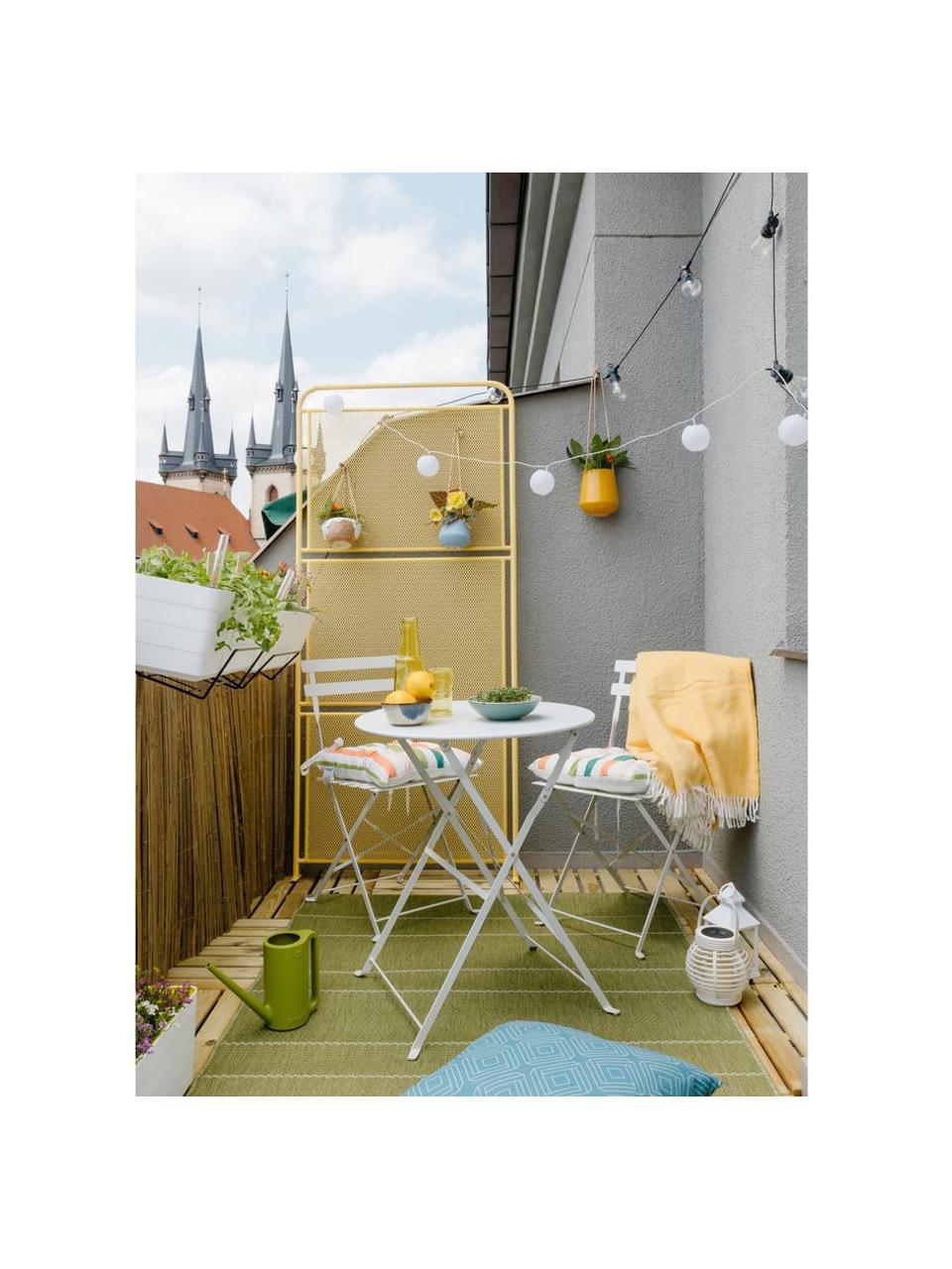 Meubles de balcon Retro, 3 élém., Blanc, Lot de différentes tailles