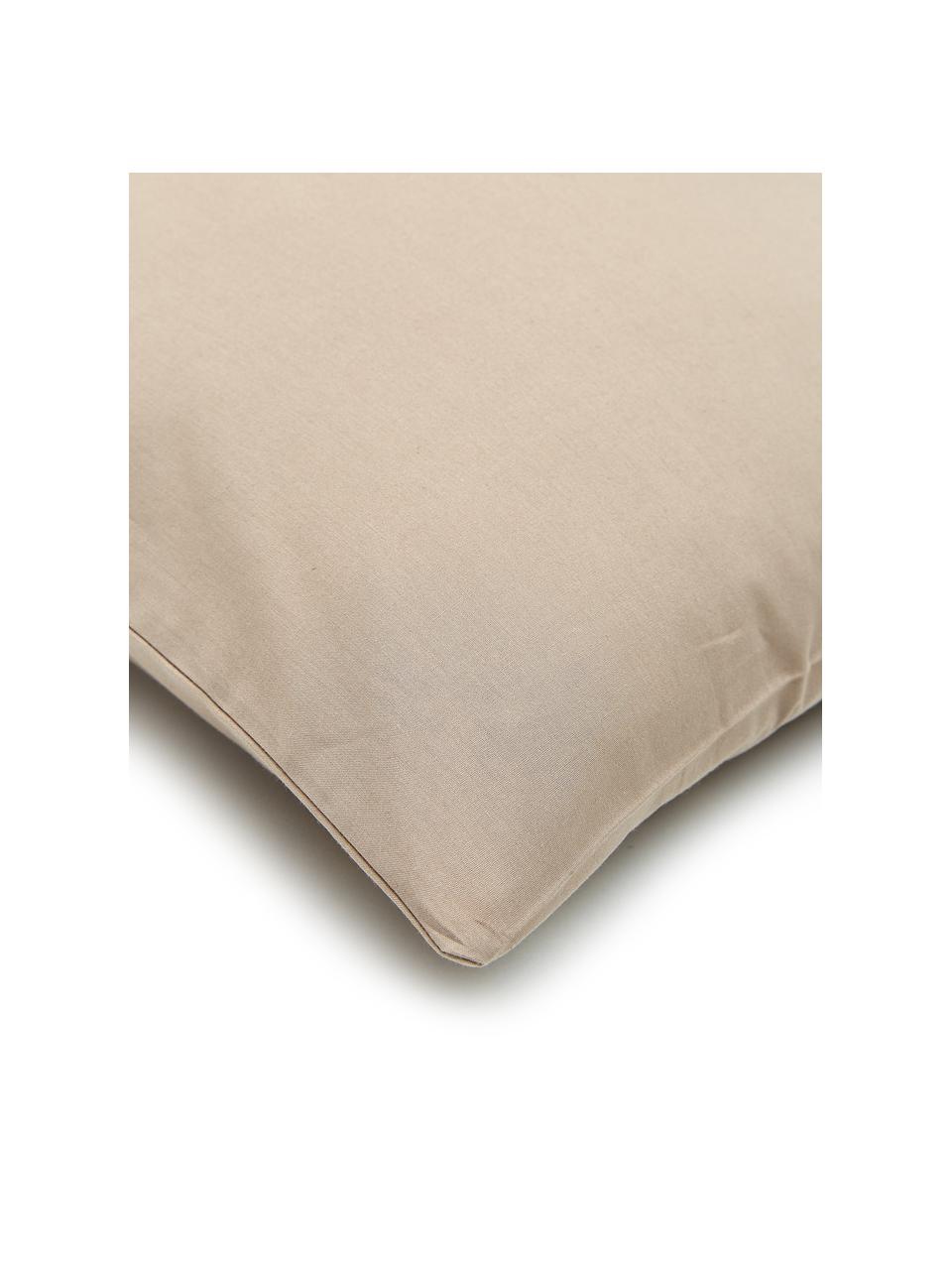 Fundas de almohada de percal Elsie, 2 uds., Beige, An 40 x L 80 cm