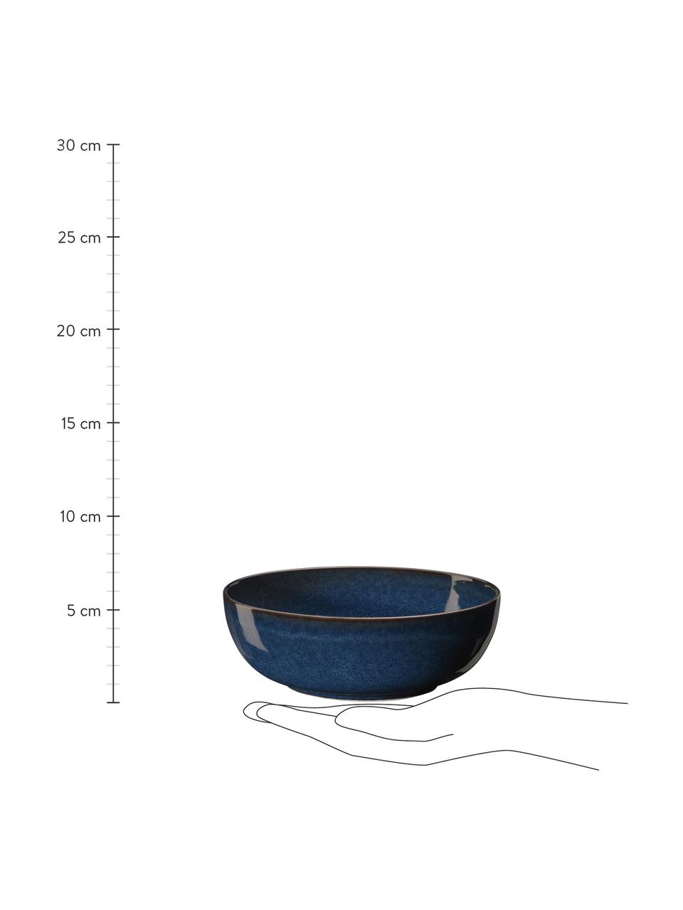 Miska Midnight, Kamenina, Tmavě modrá, Ø 15 cm, V 5 cm