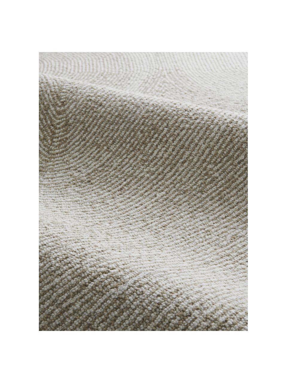 Alfombra artesanal grande Canyon, 51% poliéster, 49% lana, Beige, An 200 x L 300 cm (Tamaño L)