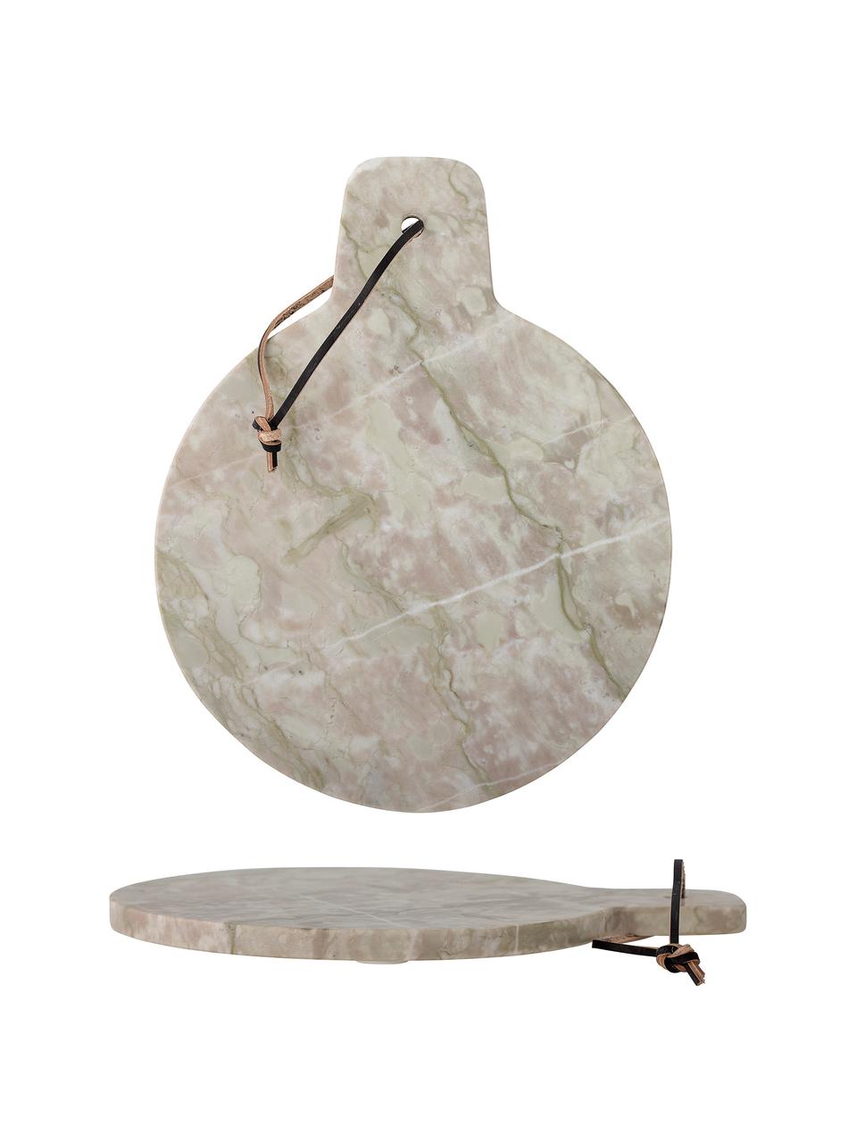 Marmeren serveerplateau Danaí in grijs, L 31 x B 26 cm, Grijs marmer, L 31 x B 26 cm