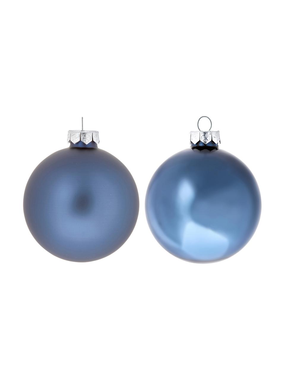 Boule de Noël Evergreen Ø 6 cm, 10 élém., Bleu foncé